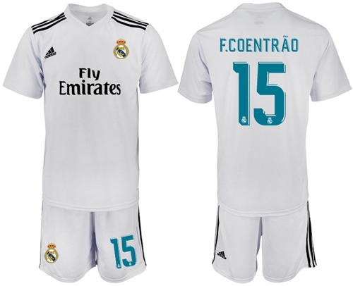 Real Madrid #15 F.Coentrao White Home Soccer Club Jersey - Click Image to Close